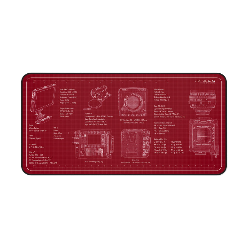 RED V-RAPTOR Series | REDprint Camera Mat