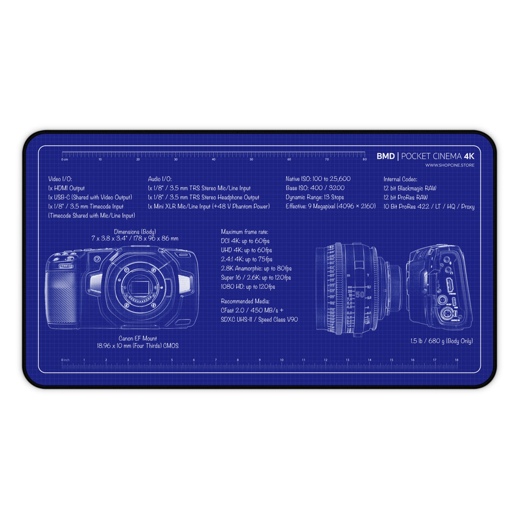 Pocket Cinema 4k | Blueprint Camera Mat