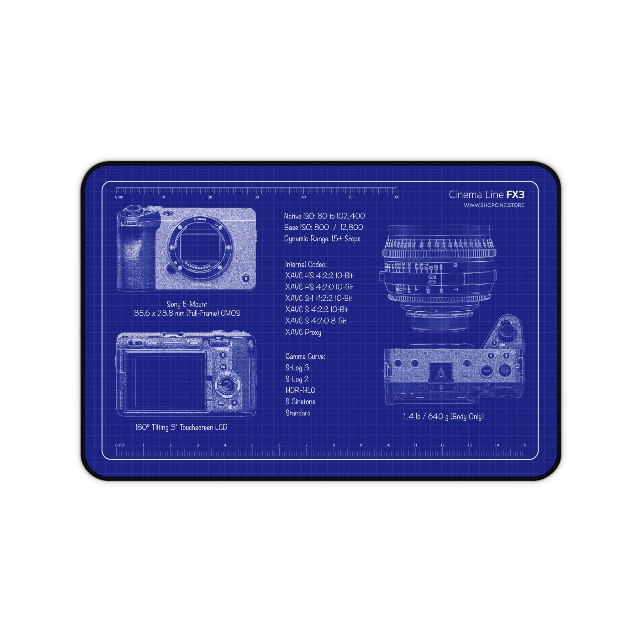 Cinema Line FX3 | Blueprint Camera Mat
