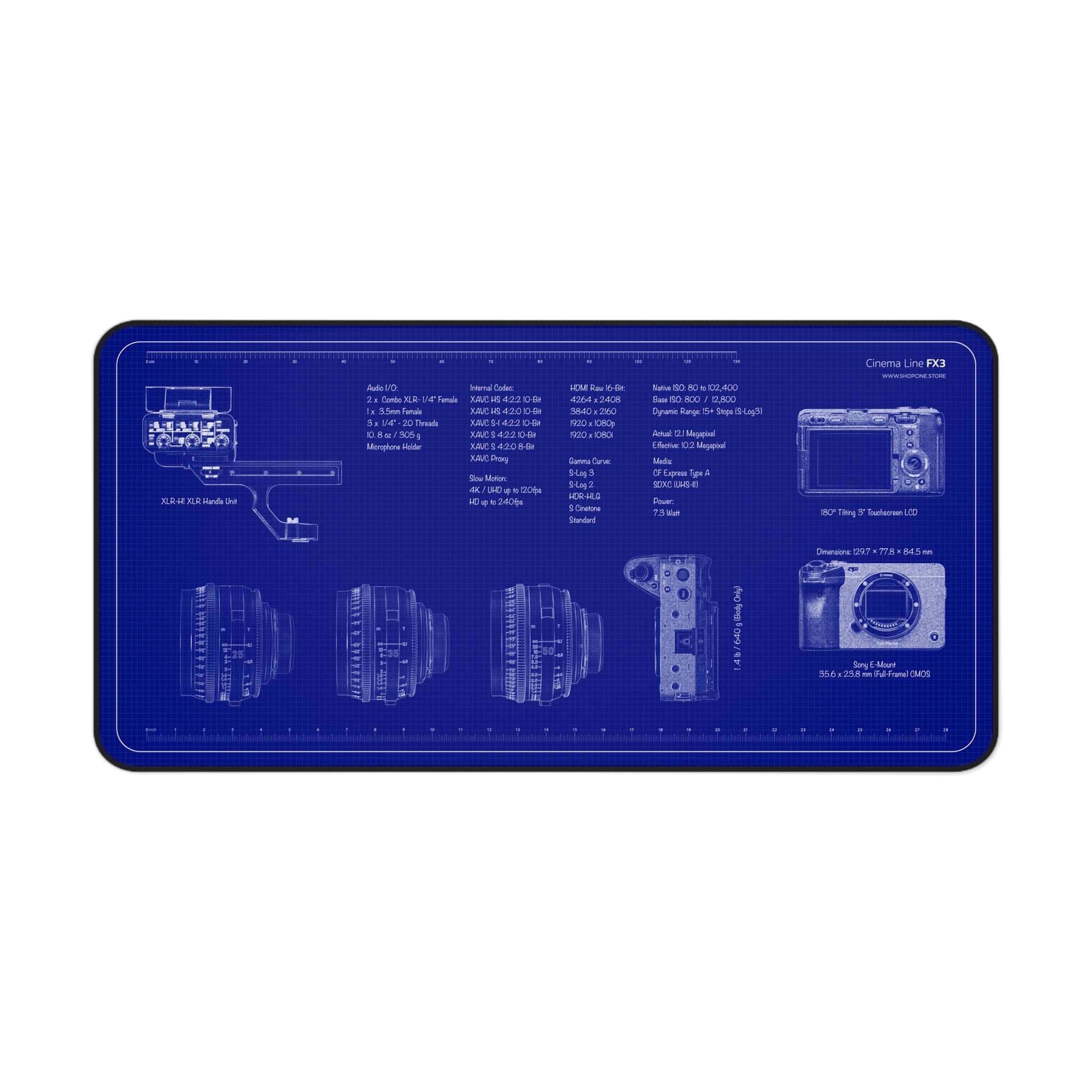 Cinema Line FX3 | Blueprint Camera Mat
