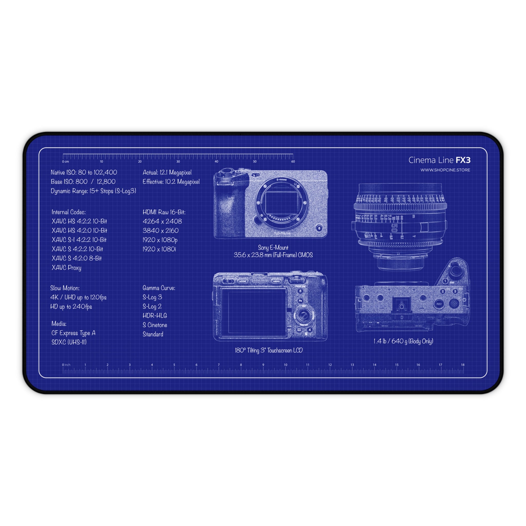 Cinema Line FX3 | Blueprint Camera Mat