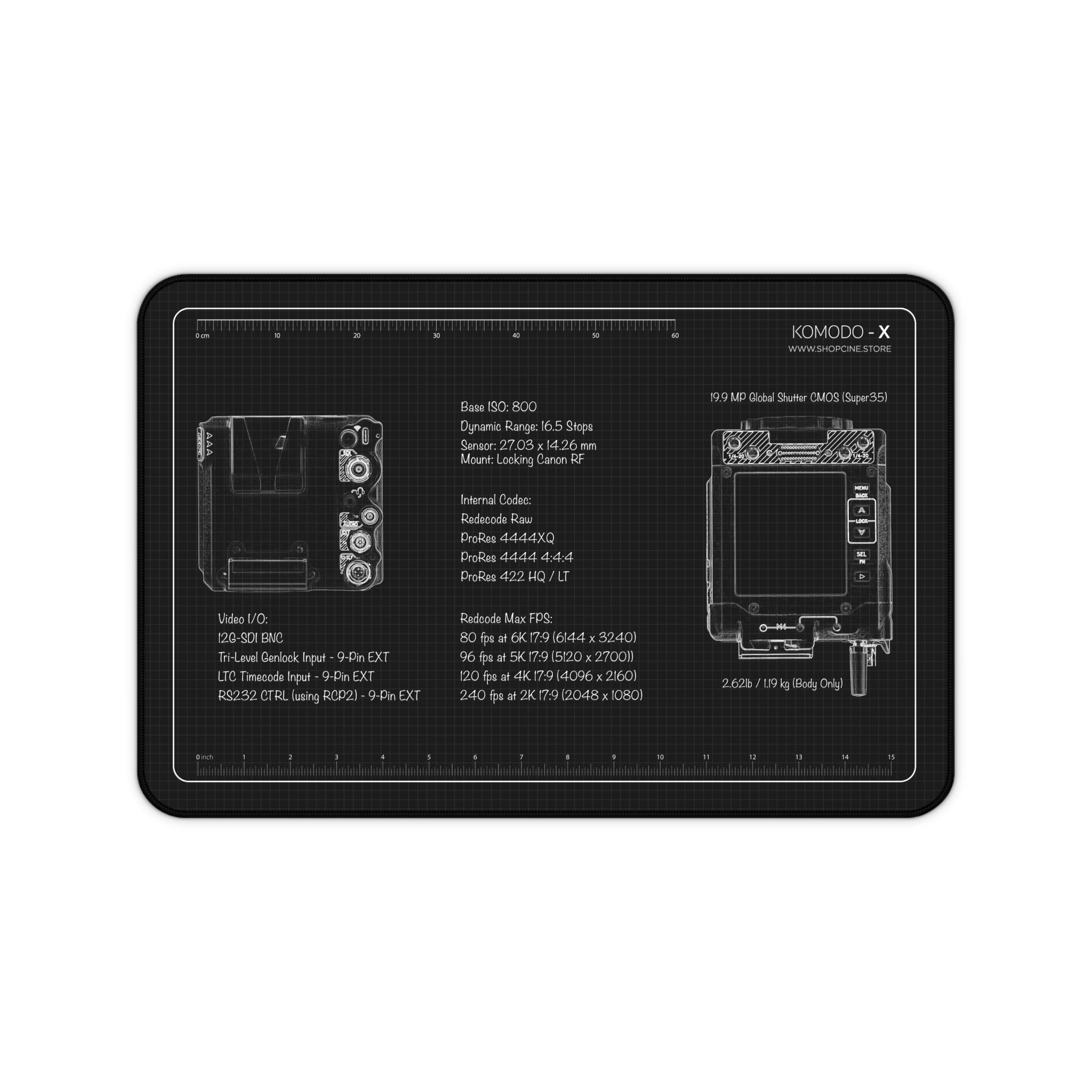 RED Komodo X | Blueprint Camera Mat