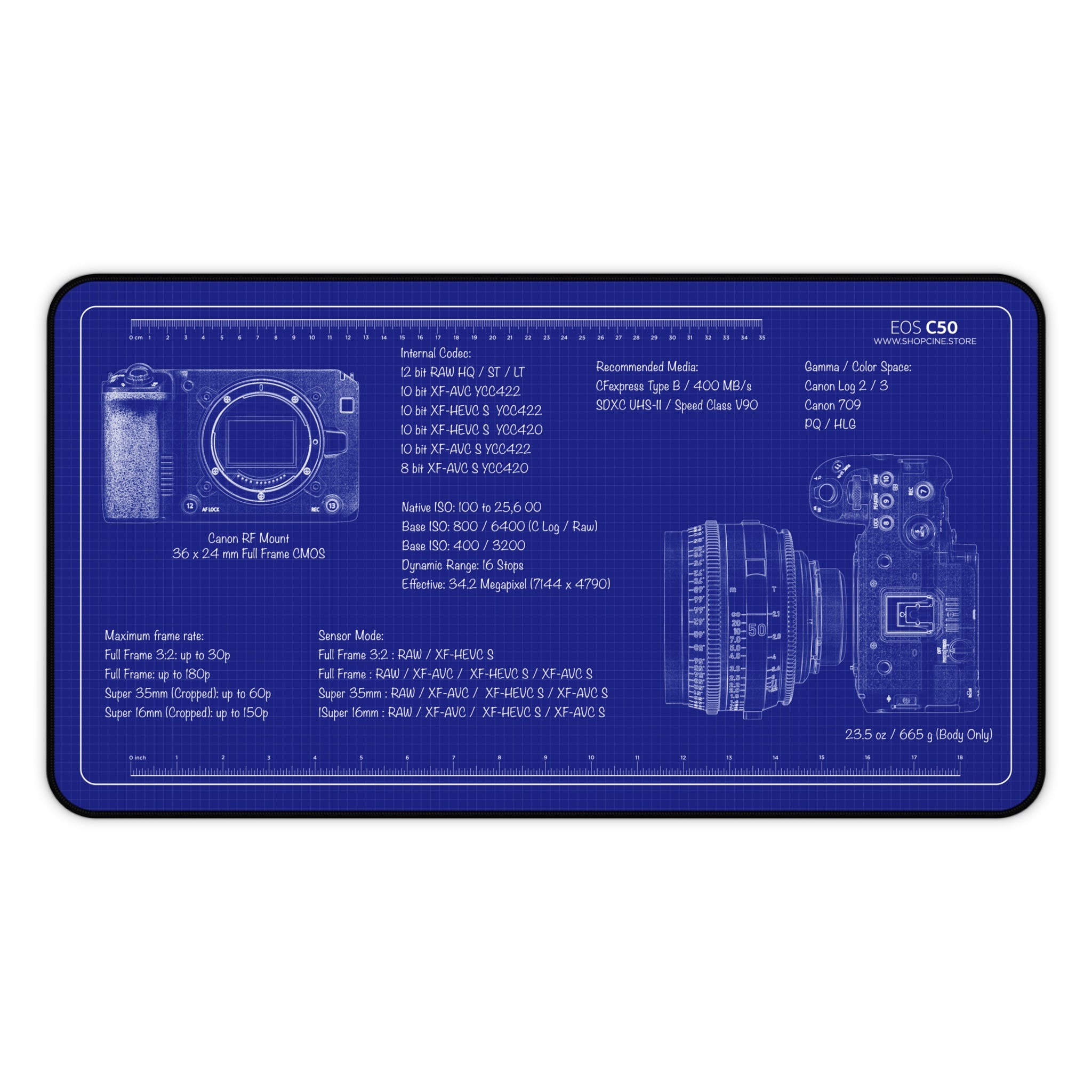 Canon C50 | Blueprint Camera Mat