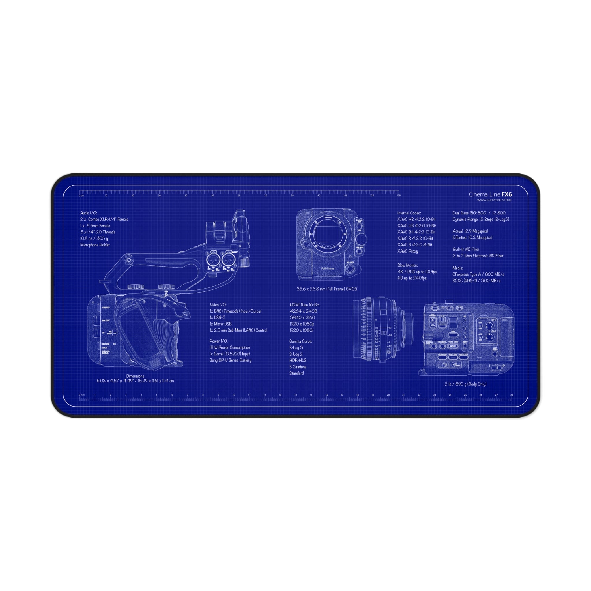 Cinema Line FX6 | Blueprint Camera Mat