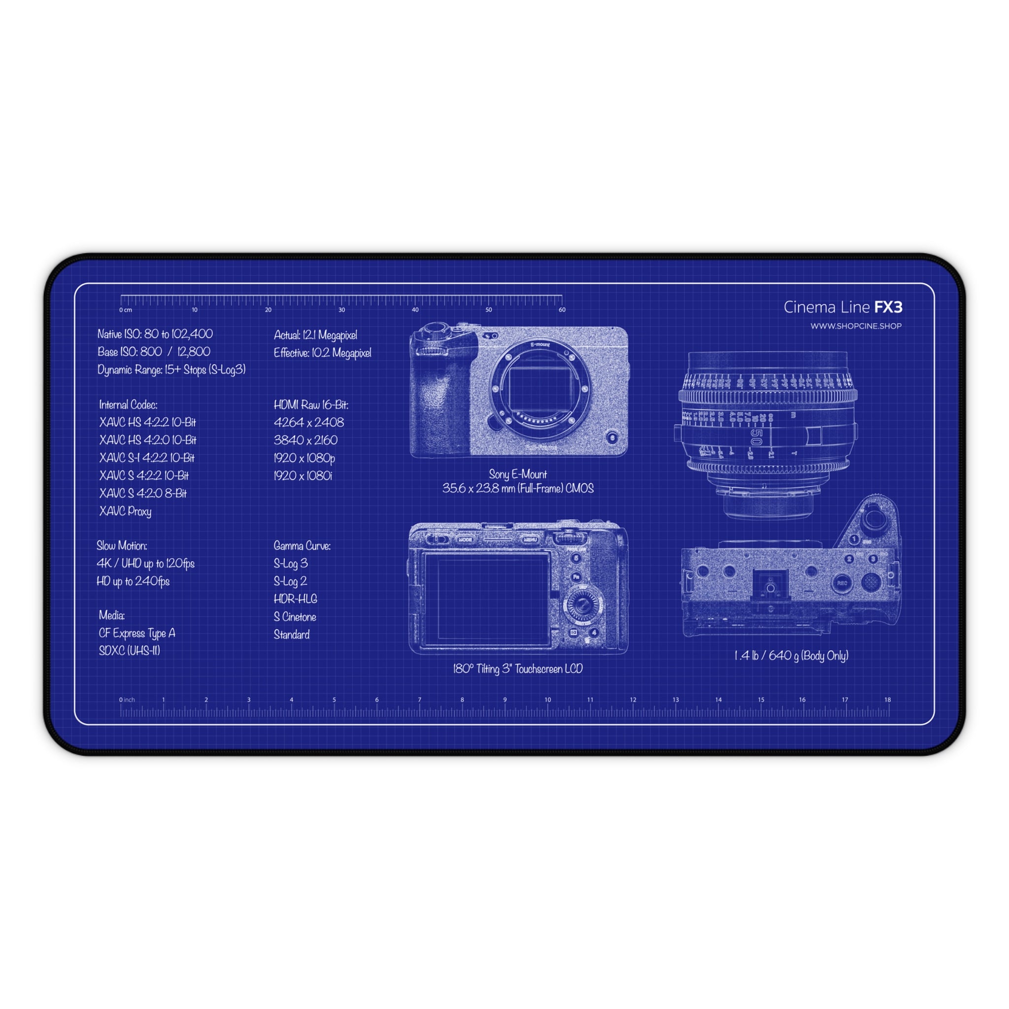 Cinema Line FX3 | Blueprint Camera Mat