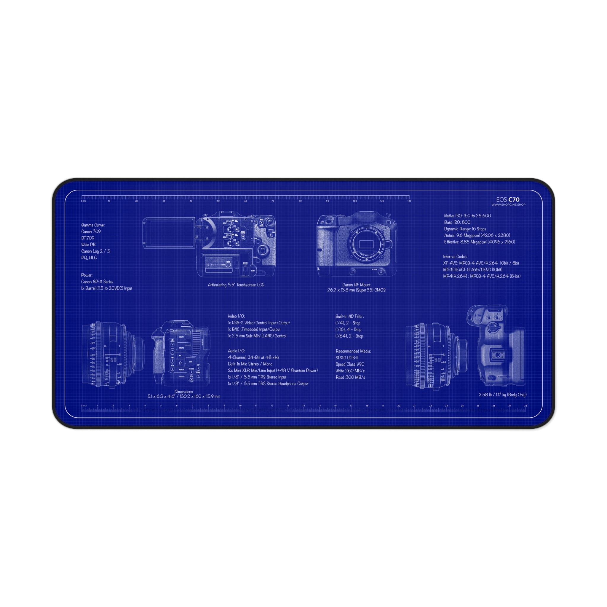 Canon C70 | Blueprint Camera Mat