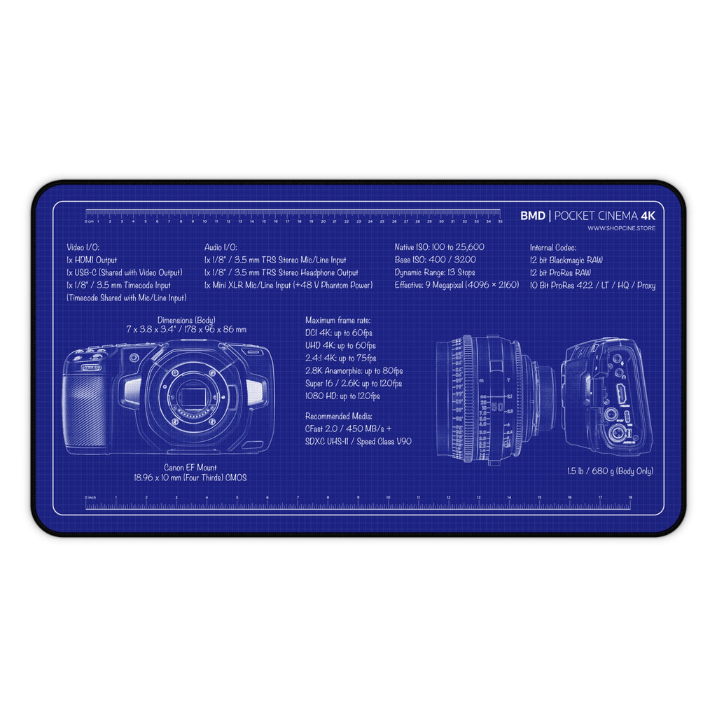 Pocket Cinema 4k | Blueprint Camera Mat
