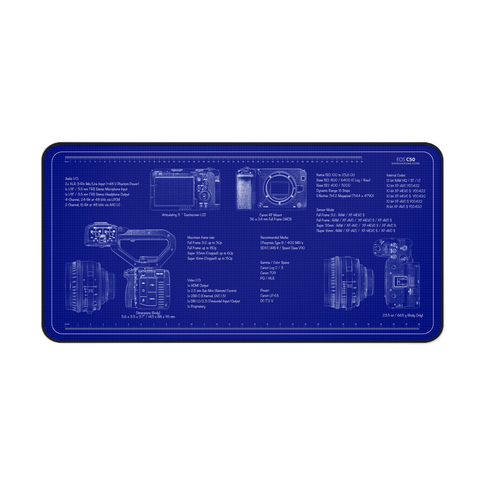 Canon C50 | Blueprint Camera Mat