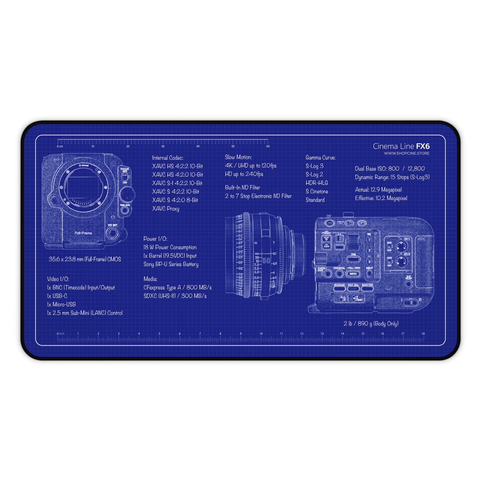Cinema Line FX6 | Blueprint Camera Mat
