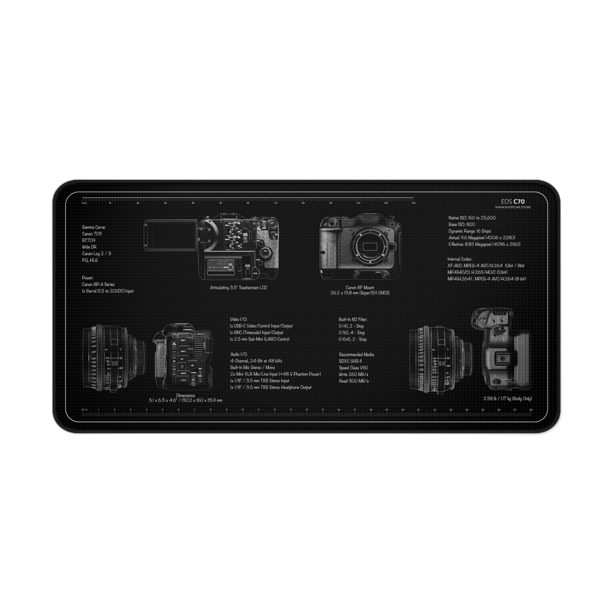 Canon C70 | Blackout Camera Mat