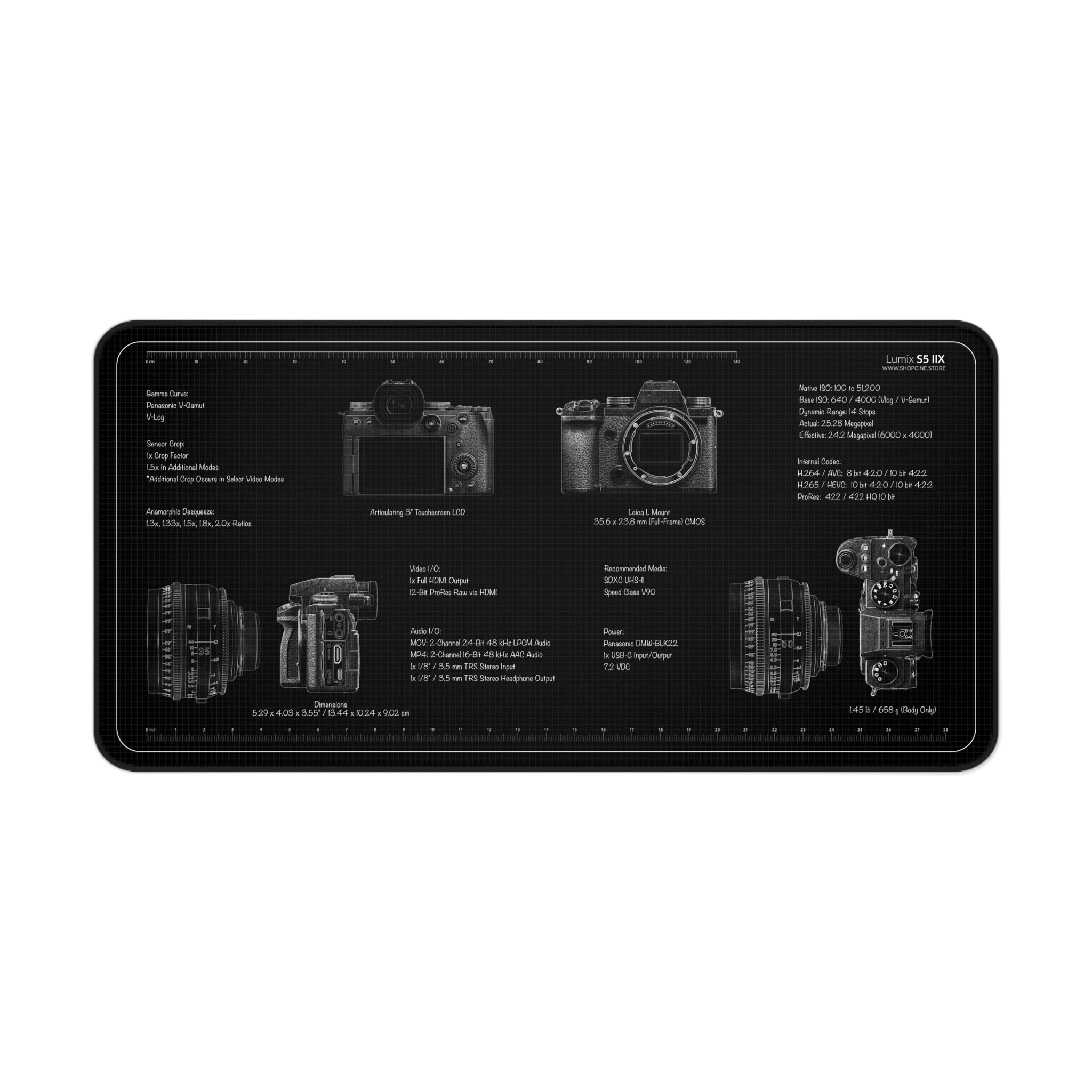 Panasonic Lumix S5 II X | Blackout Camera Mat