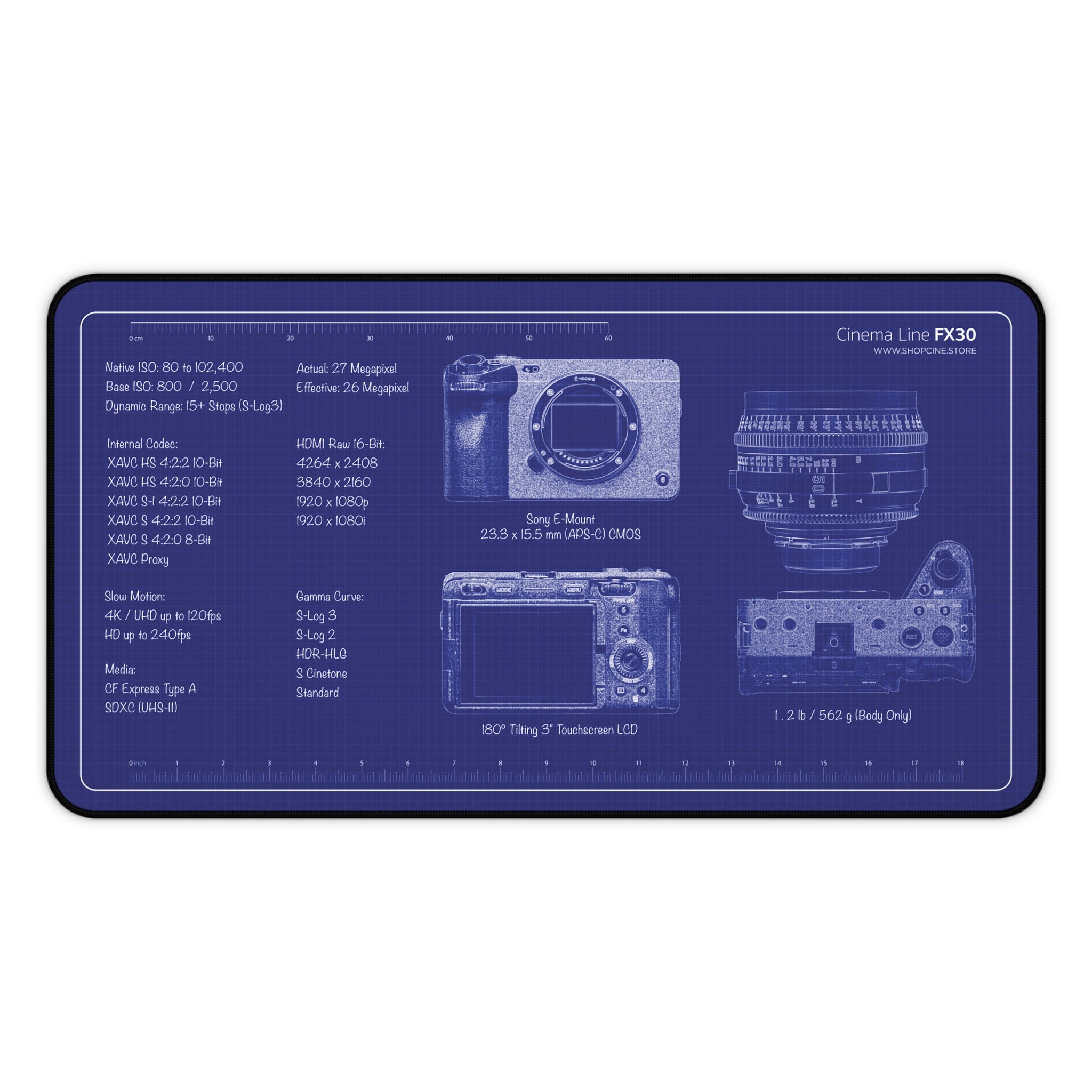 Cinema Line FX30 | Blueprint Camera Mat