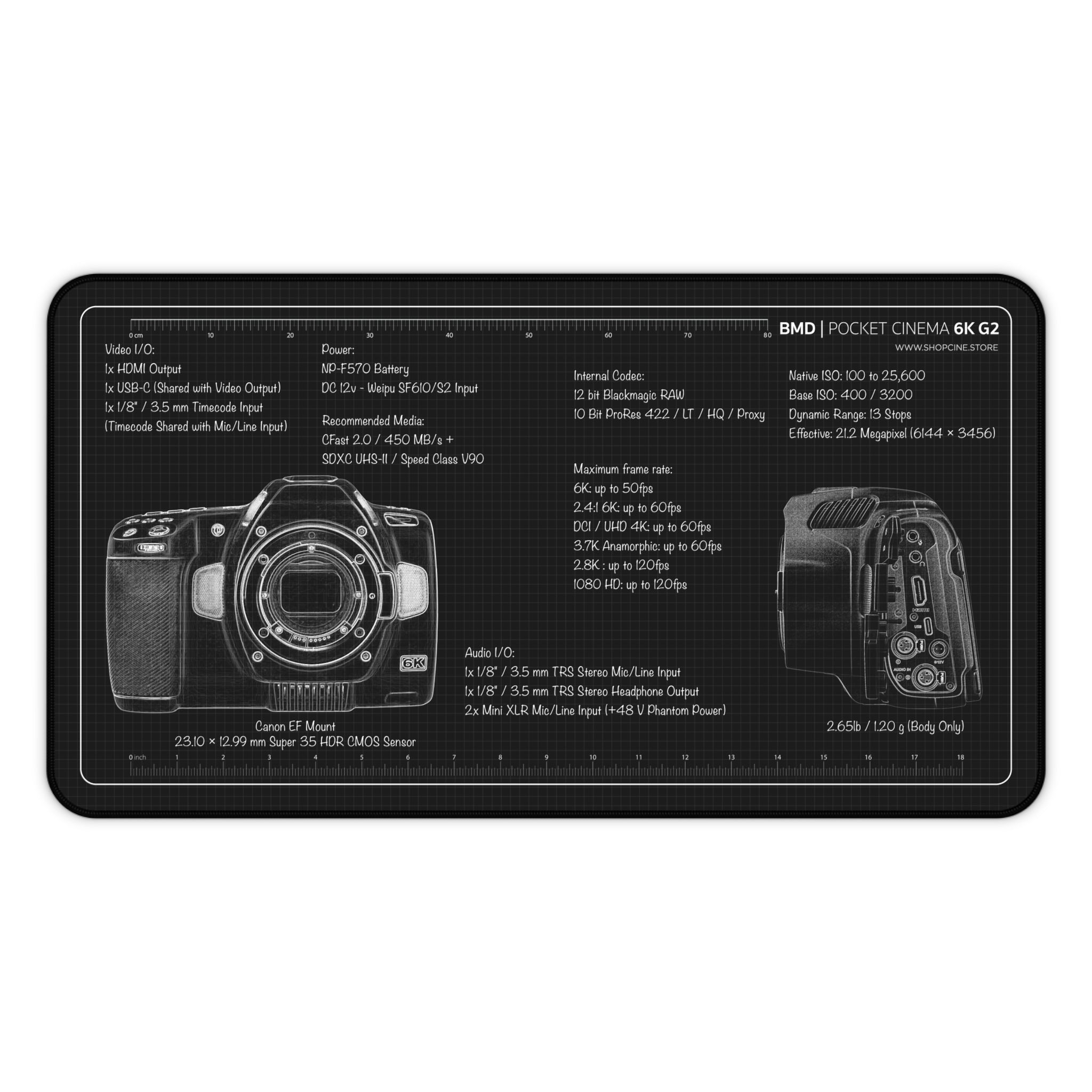 Pocket Cinema 6K G2 | Blackout Camera Mat