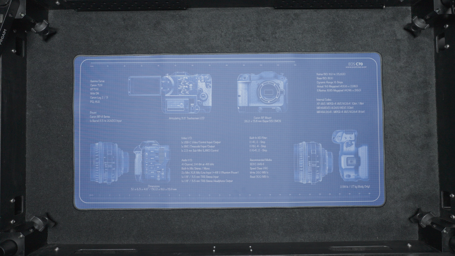 Canon C70 | Blueprint Camera Mat