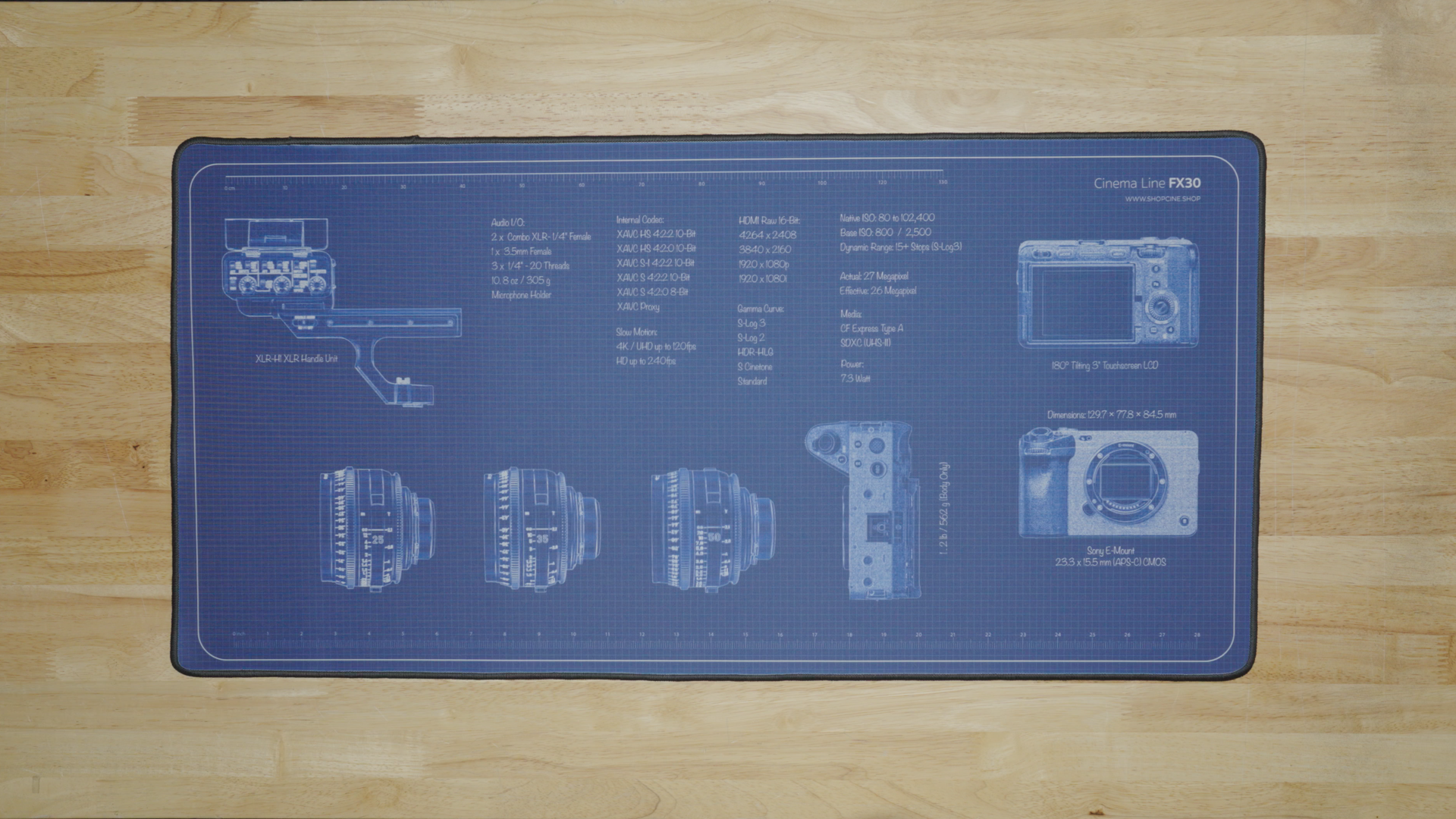 Cinema Line FX30 | Blueprint Camera Mat