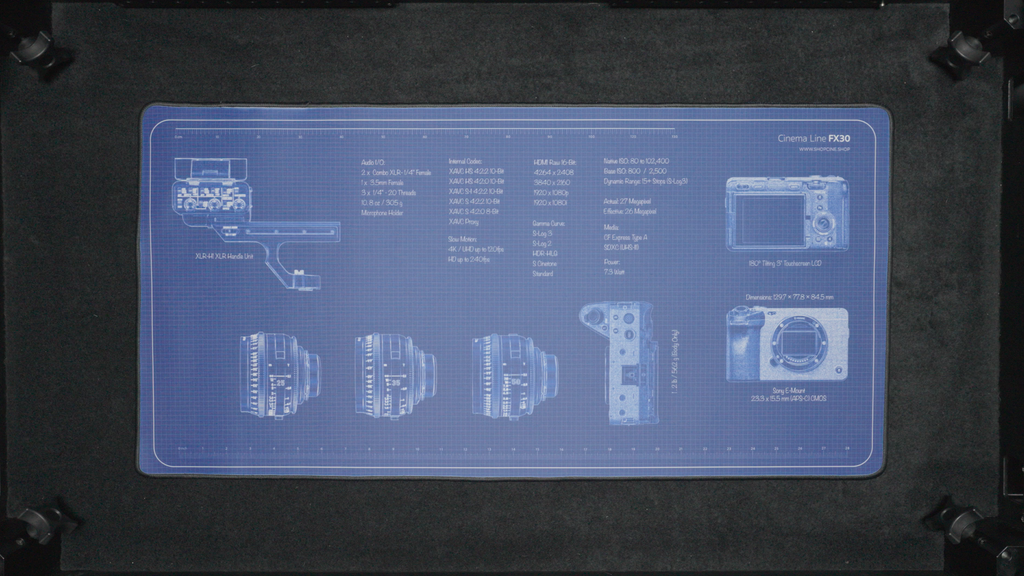 Cinema Line FX30 | Blueprint Camera Mat